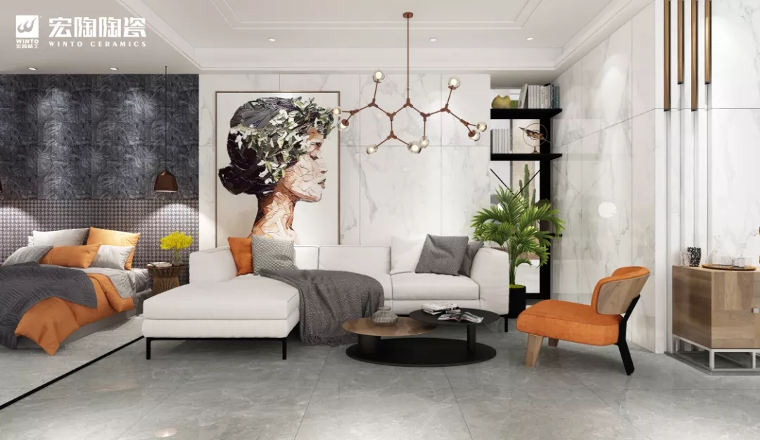 尊龙凯时官网版登录TPGW157205白瓷砖地砖装修效果图