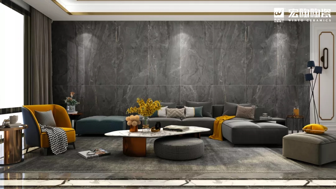 尊龙凯时官网版登录大板TPGMW157036（卡尔灰）瓷砖地砖效果图