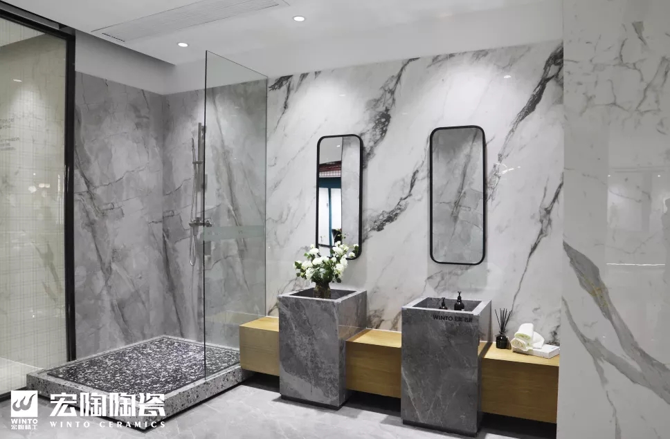 尊龙凯时官网版登录岩板卫浴展示空间效果图