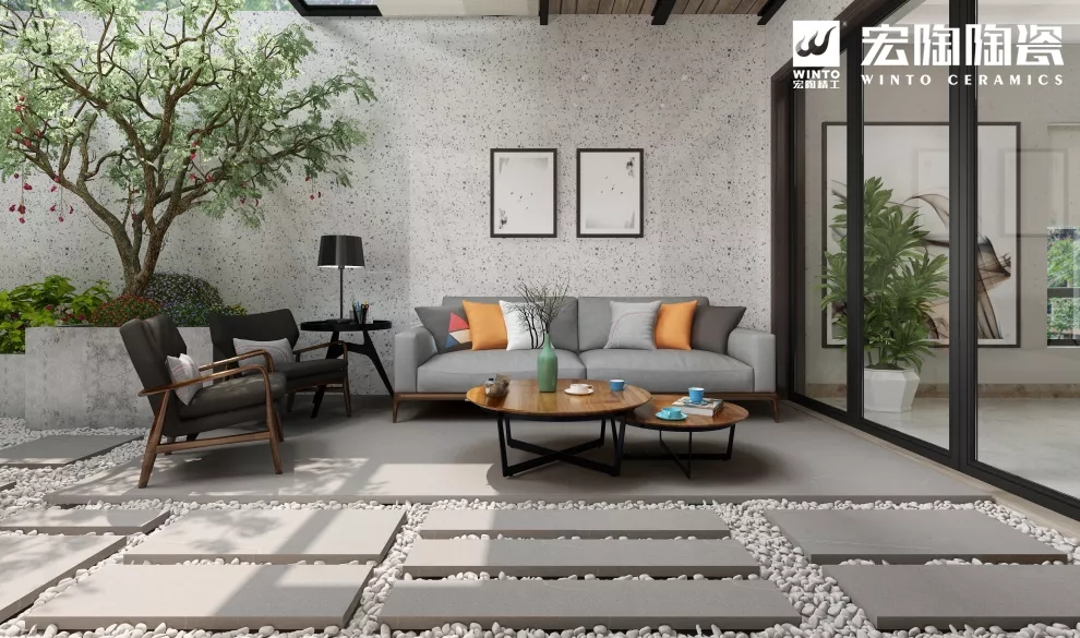 尊龙凯时官网版登录岩板蕴厚瓷砖装修效果图