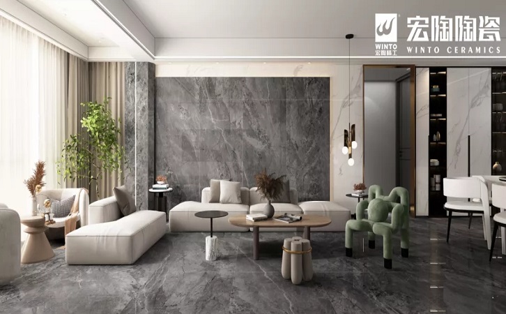 尊龙凯时官网版登录岩板配景墙效果图