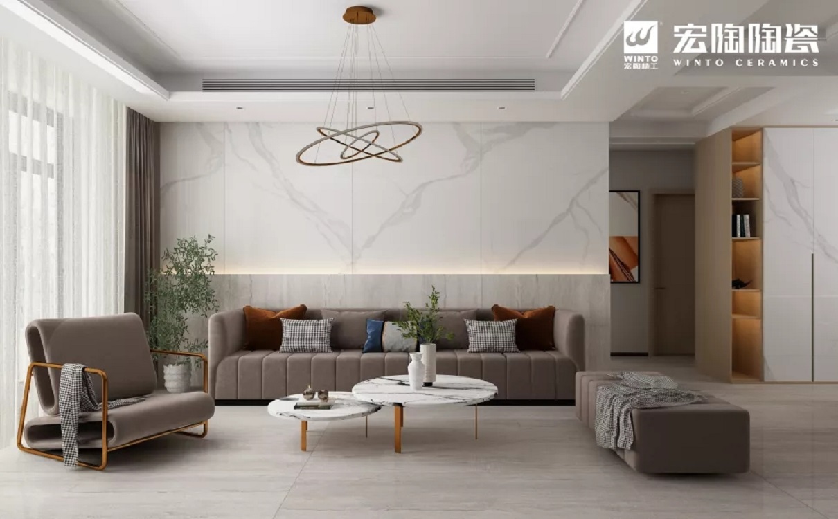 尊龙凯时官网版登录岩板配景墙效果图