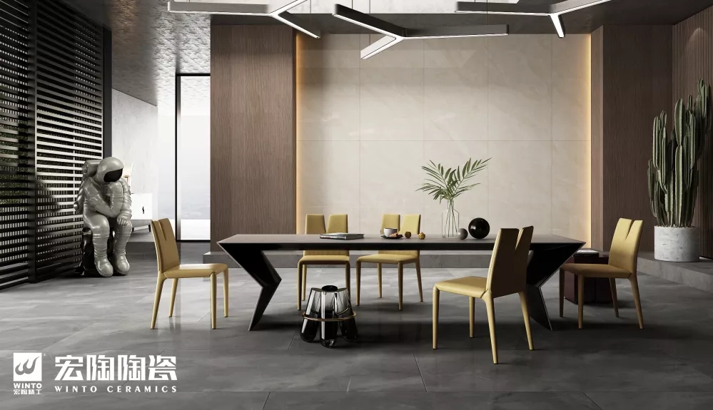 尊龙凯时官网版登录冰灵玉抛光瓷砖配景墙装修效果图 