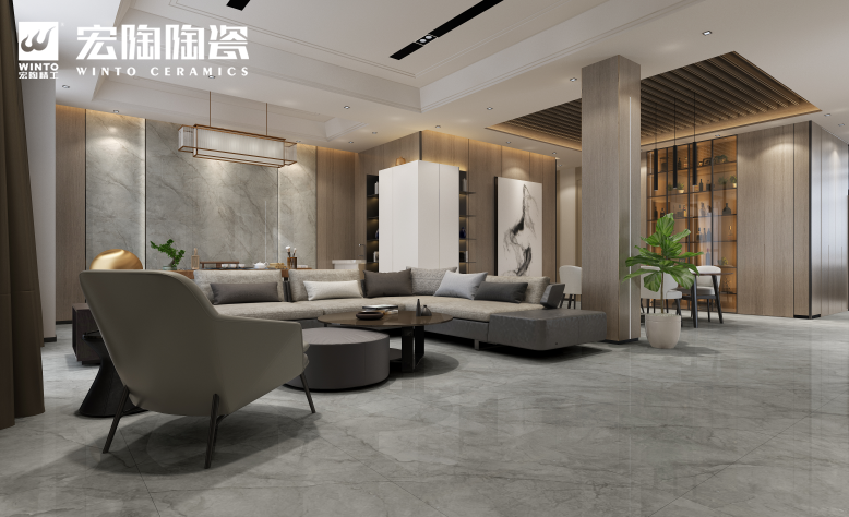 &emsp;尊龙凯时官网版登录抛釉砖沃斯特灰装修效果图