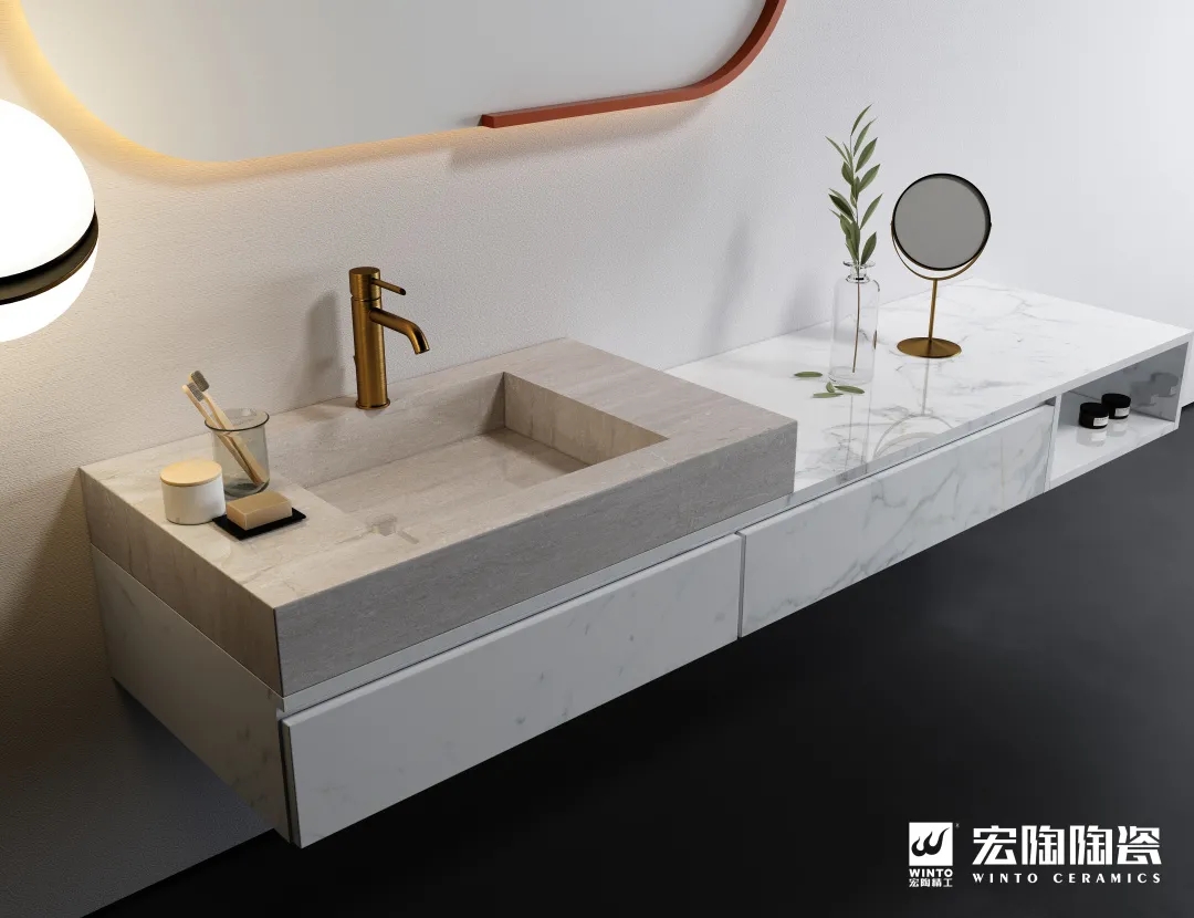 尊龙凯时官网版登录岩板洗手间装修效果图