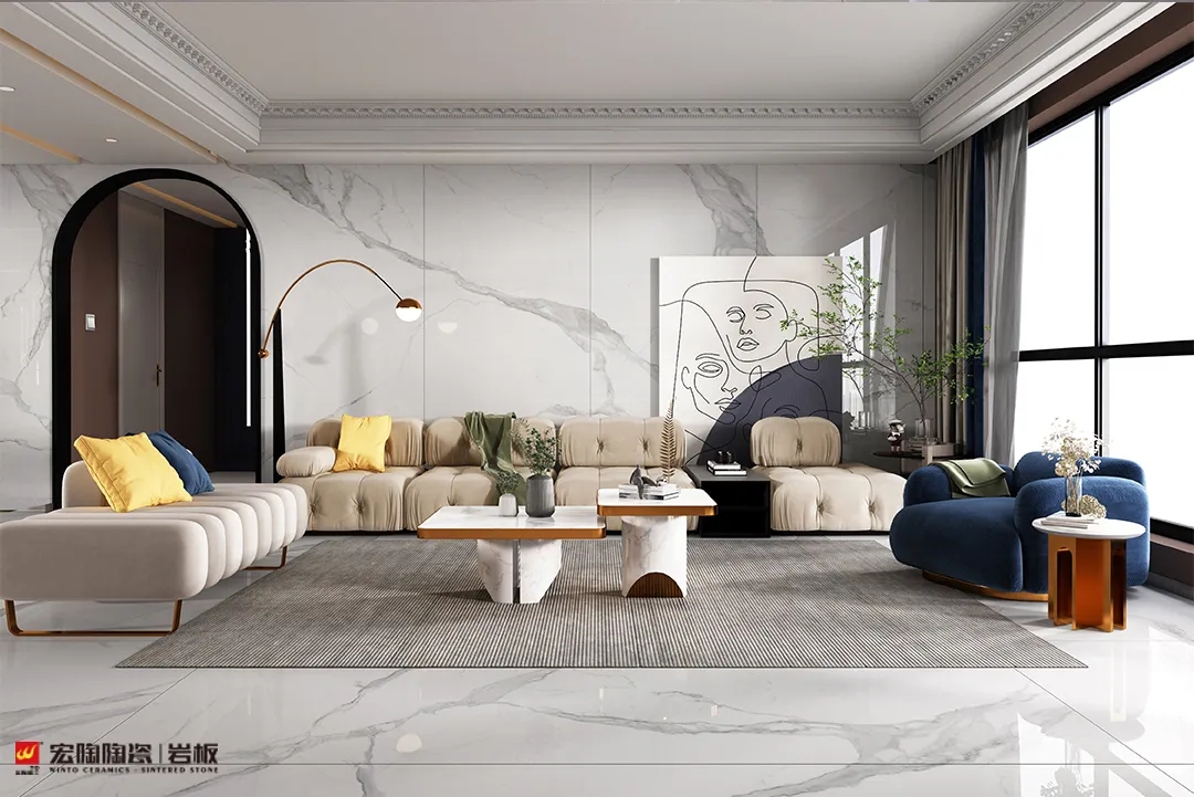 尊龙凯时官网版登录岩板6-TPG2680A017ABCD+TPG157272装修效果图片