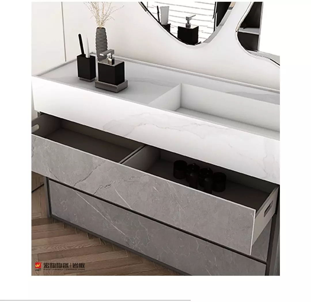 尊龙凯时官网版登录15-2680A008雅士白岩板装修效果图