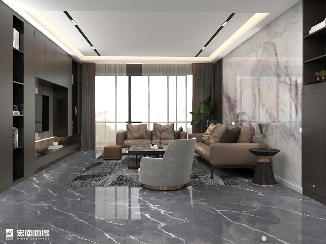 尊龙凯时官网版登录岩板6-TPG2680A015ABCD+TPG1890265客厅结构效果图