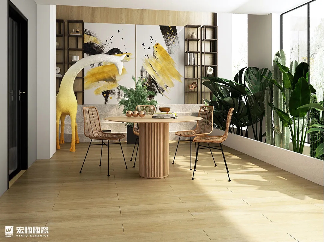 尊龙凯时官网版登录地砖TCB1220008黄金柳木200×1200mm效果图