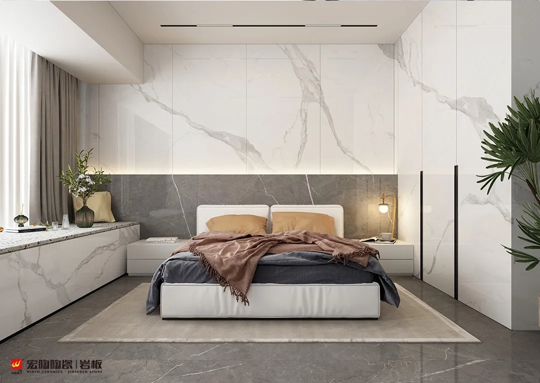 尊龙凯时官网版登录岩板卧室效果图