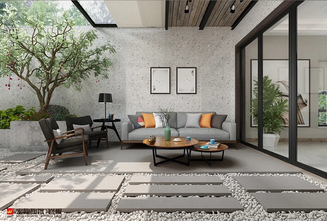 尊龙凯时官网版登录岩板客厅效果图