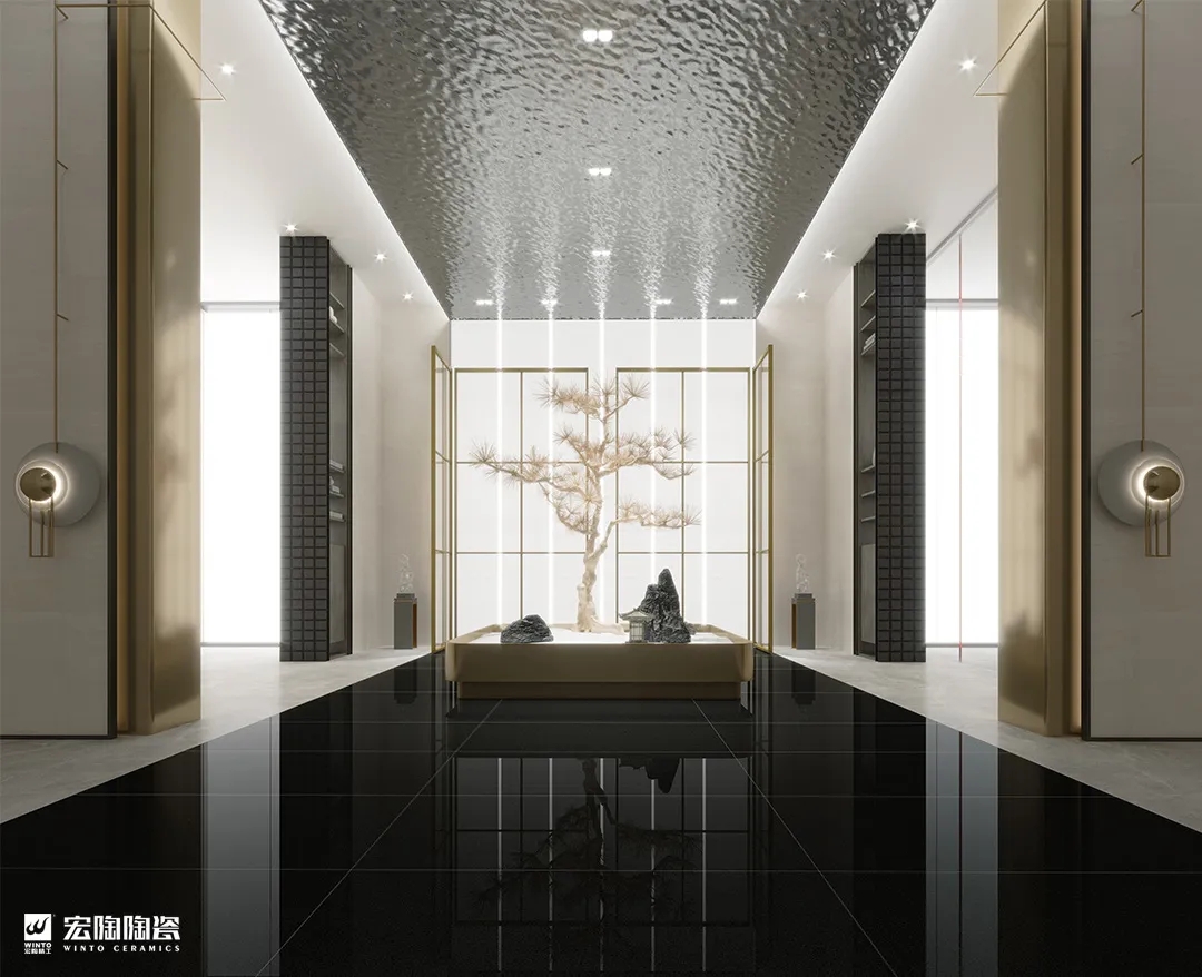 尊龙凯时官网版登录750×1500mm星耀系列黑金砂瓷砖地砖效果图