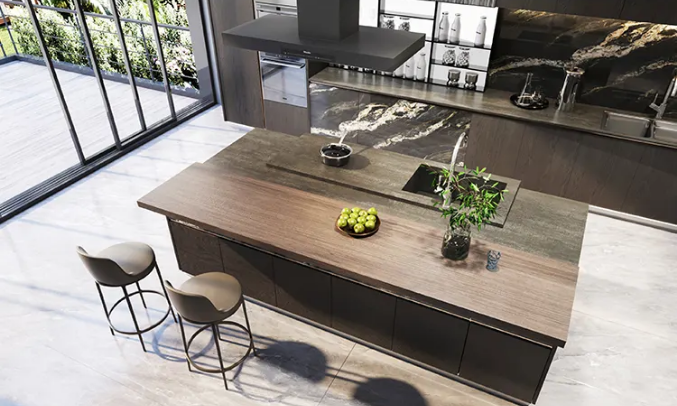 尊龙凯时官网版登录岩板与整体橱柜装修效果图