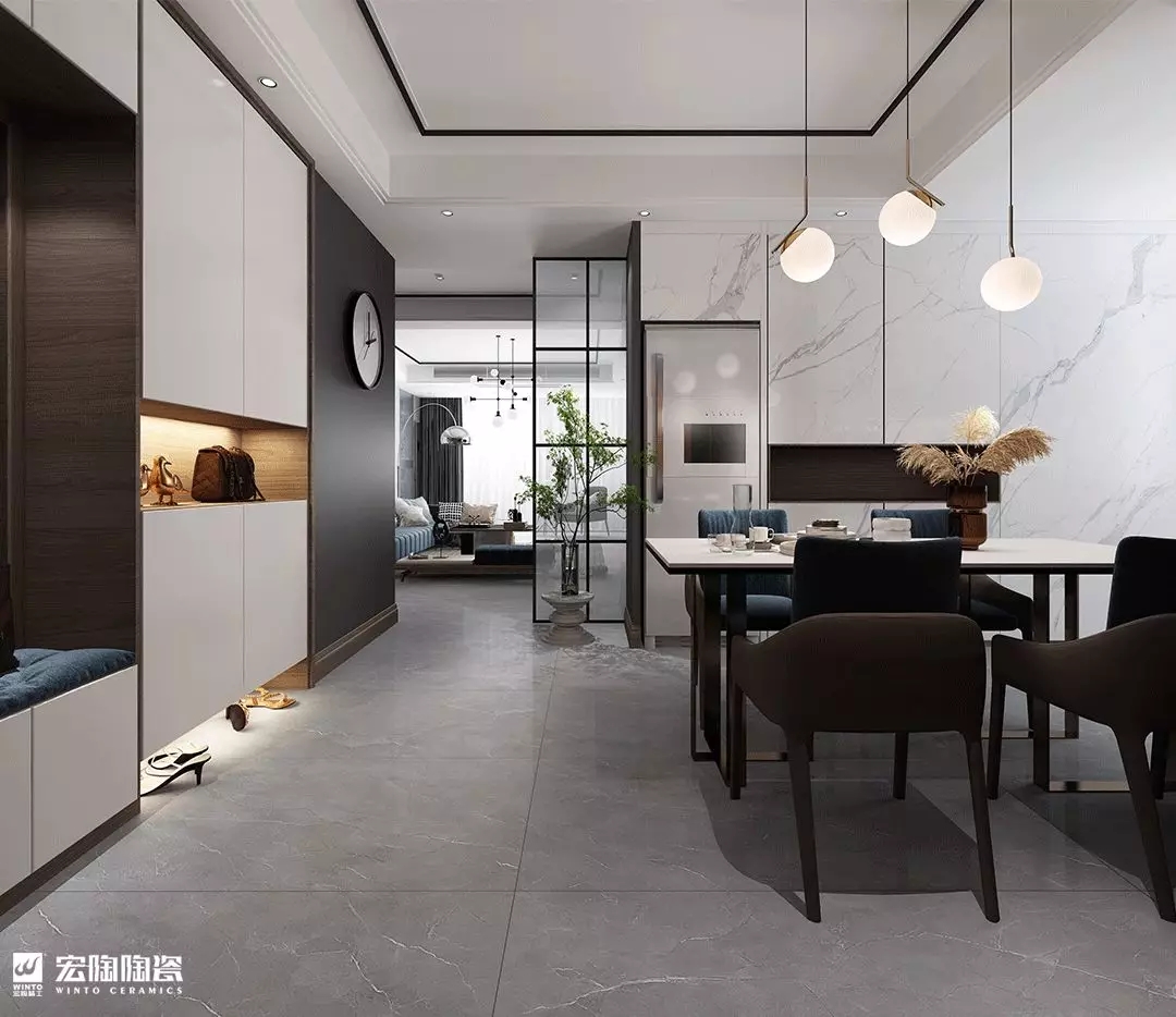 尊龙凯时官网版登录安卡斯灰TG157187瓷砖地砖装修效果图