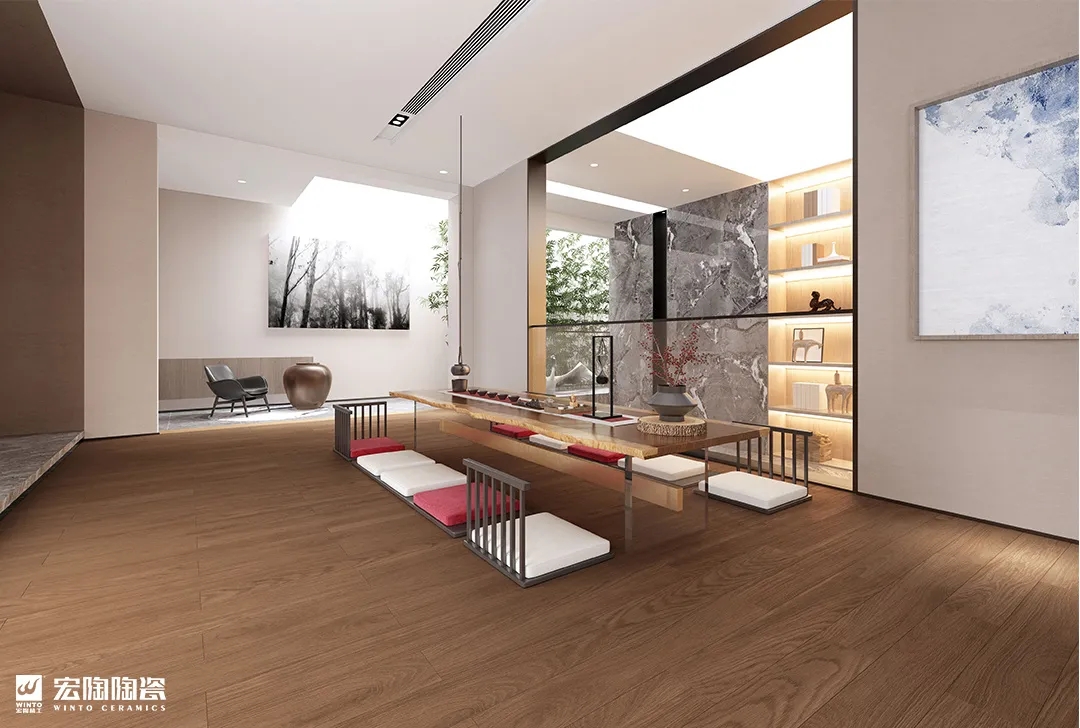 尊龙凯时官网版登录TCB1220009加州胡桃地砖装修效果图