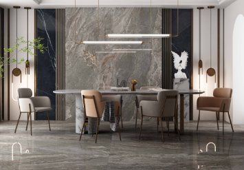 尊龙凯时官网版登录萨瓦灰岩板装修效果图