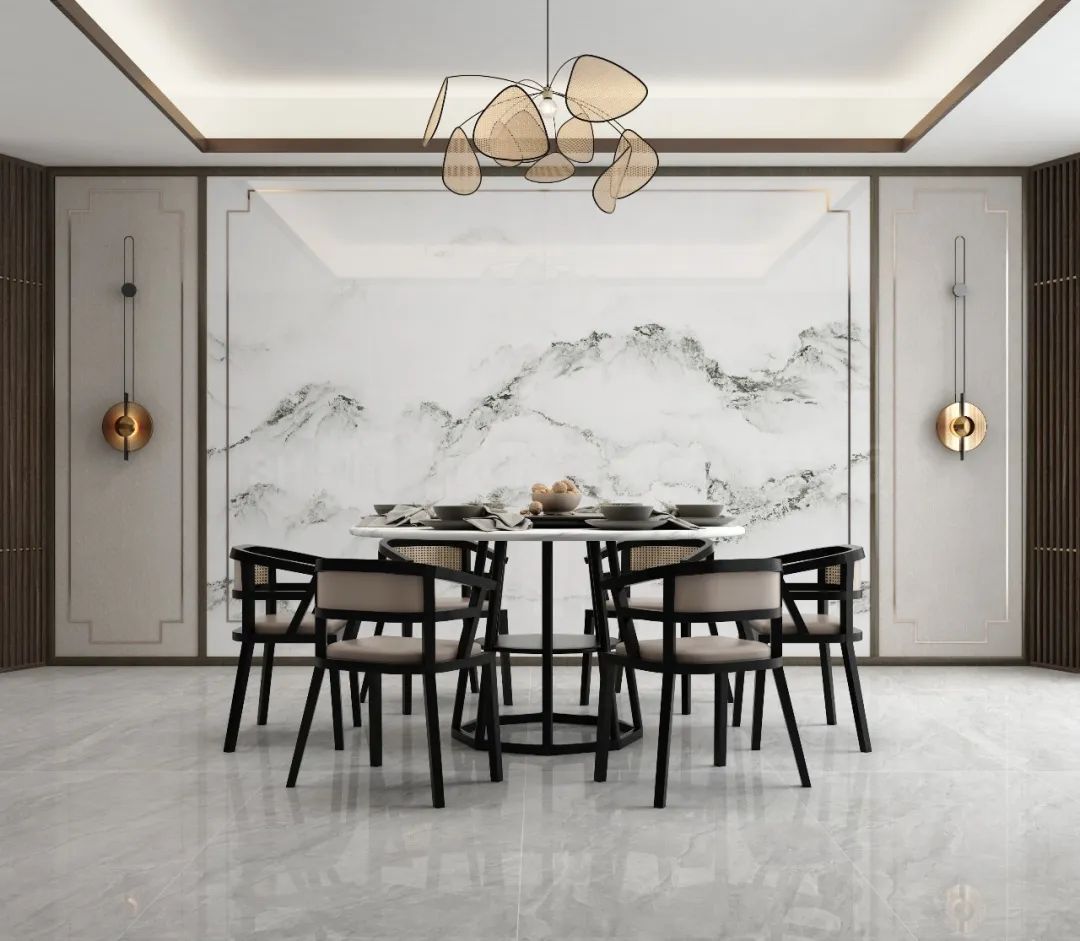 尊龙凯时官网版登录质感砖餐厅装修效果图