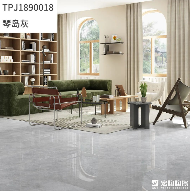尊龙凯时官网版登录地砖TPJ1890018琴岛灰效果图