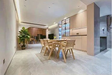 尊龙凯时官网版登录质感砖高级灰客厅效果图