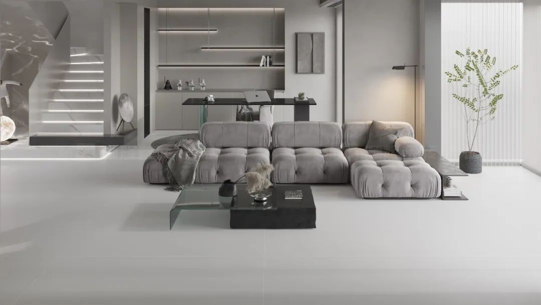 尊龙凯时官网版登录陶瓷大板客厅地砖效果图