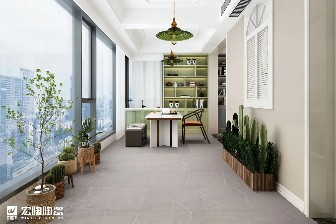 尊龙凯时官网版登录防滑砖西西里灰装修效果图