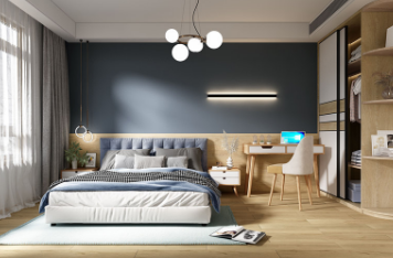 尊龙凯时官网版登录陶瓷大板卧室效果图