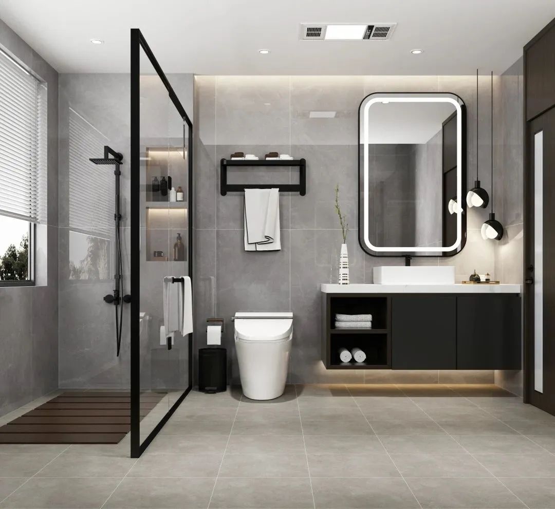 尊龙凯时官网版登录干湿疏散的卫浴间地砖装修效果图